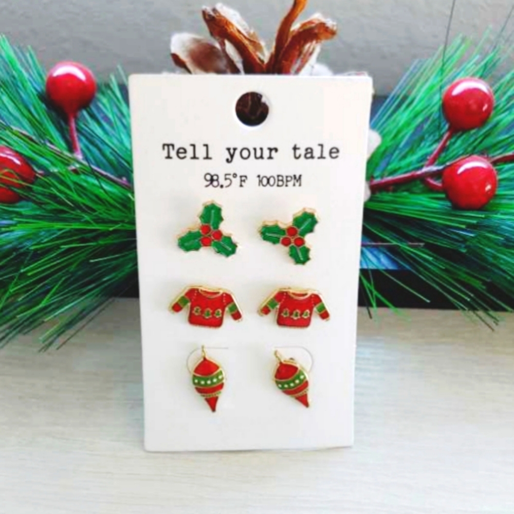 Christmas earrings